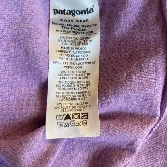 Patagonia Women's Long-Sleeved teeshirt Camp I.D. Responsibili-Tee Star Gazer - Picture 6 of 12